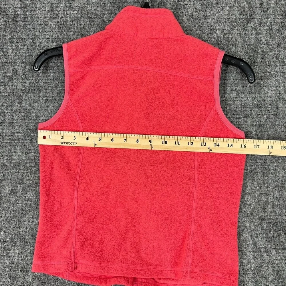 Vineyard Vines Fleece Sweater Vest Girls‎ S Red Fleece Zip Up Outerwear Camping